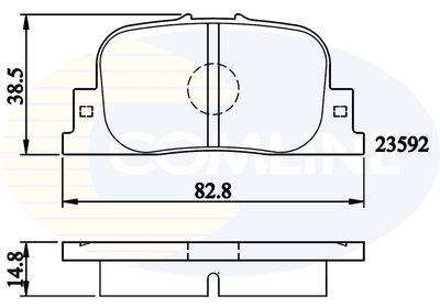 CBP01172 COMLINE Комплект тормозных колодок, дисковый тормоз