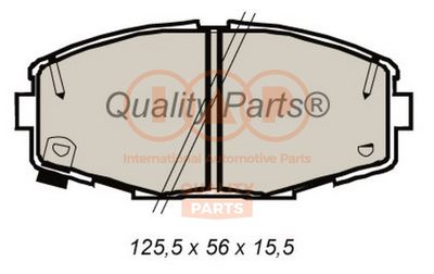 70417066 IAP QUALITY PARTS Комплект тормозных колодок, дисковый тормоз