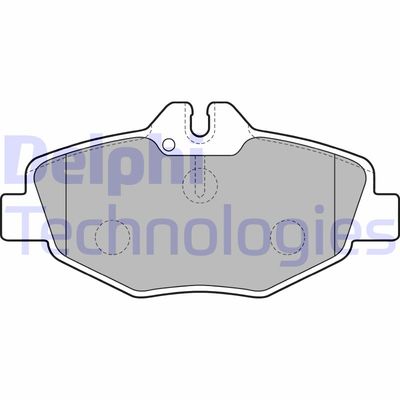 LP1791 DELPHI Комплект тормозных колодок, дисковый тормоз