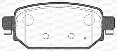 BPA173102 OPEN PARTS Комплект тормозных колодок, дисковый тормоз