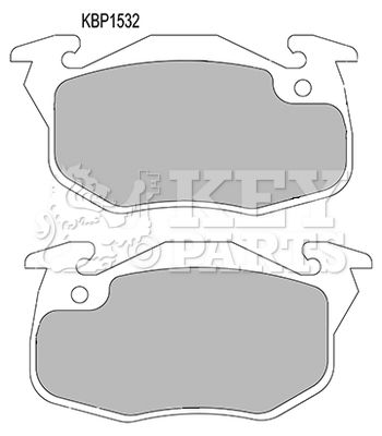 KBP1532 KEY PARTS Комплект тормозных колодок, дисковый тормоз