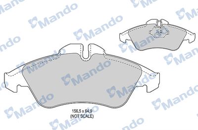 MBF015014 MANDO Комплект тормозных колодок, дисковый тормоз