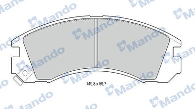 MBF015708 MANDO Комплект тормозных колодок, дисковый тормоз