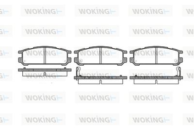 P242302 WOKING Комплект тормозных колодок, дисковый тормоз