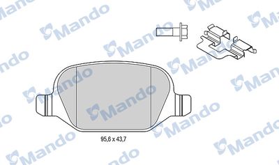 MBF015272 MANDO Комплект тормозных колодок, дисковый тормоз