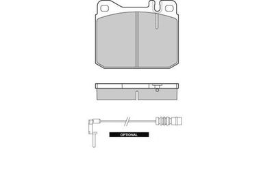 120172 E.T.F. Комплект тормозных колодок, дисковый тормоз