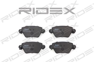 402B0025 RIDEX Комплект тормозных колодок, дисковый тормоз