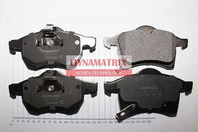 DBP1295 DYNAMATRIX Комплект тормозных колодок, дисковый тормоз