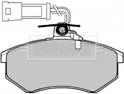 BBP1066 BORG & BECK Комплект тормозных колодок, дисковый тормоз