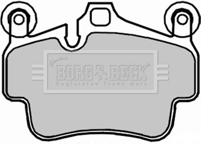 BBP2316 BORG & BECK Комплект тормозных колодок, дисковый тормоз
