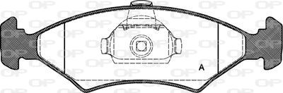 BPA011910 OPEN PARTS Комплект тормозных колодок, дисковый тормоз