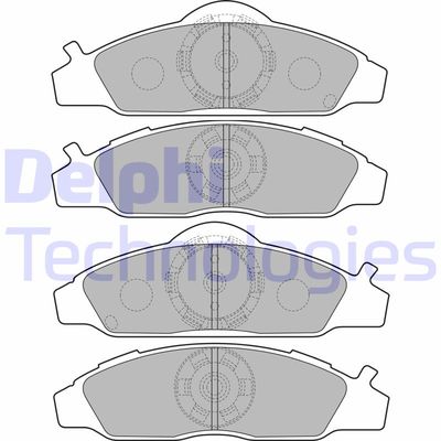 LP1817 DELPHI Комплект тормозных колодок, дисковый тормоз