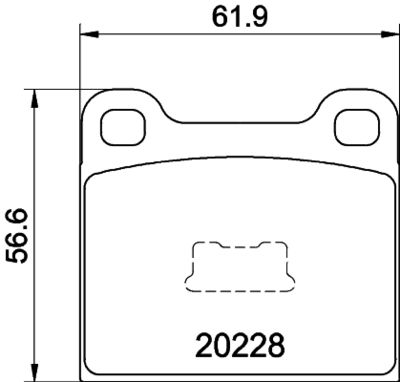 MDB1083 MINTEX Комплект тормозных колодок, дисковый тормоз