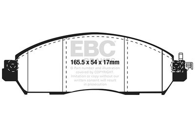 DPX2310 EBC Brakes Комплект тормозных колодок, дисковый тормоз