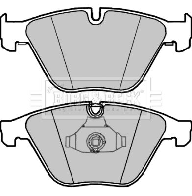BBP2338 BORG & BECK Комплект тормозных колодок, дисковый тормоз