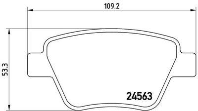 P85114 BREMBO Комплект тормозных колодок, дисковый тормоз