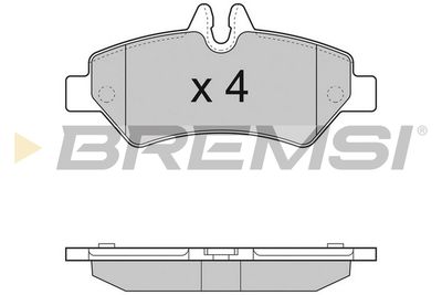 BP3293TR BREMSI Комплект тормозных колодок, дисковый тормоз