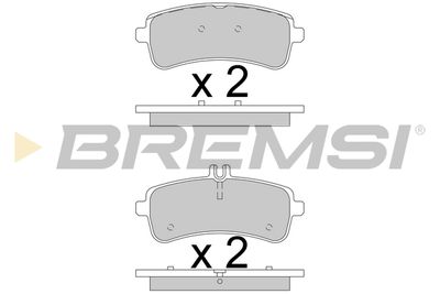 BP3780 BREMSI Комплект тормозных колодок, дисковый тормоз