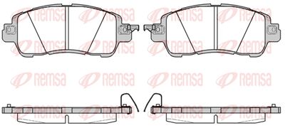 165604 REMSA Комплект тормозных колодок, дисковый тормоз