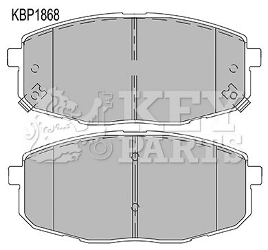 KBP1868 KEY PARTS Комплект тормозных колодок, дисковый тормоз