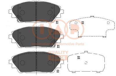 70411029 IAP QUALITY PARTS Комплект тормозных колодок, дисковый тормоз