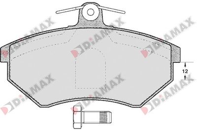 N09153 DIAMAX Комплект тормозных колодок, дисковый тормоз