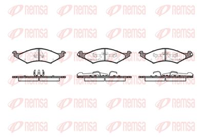 052700 REMSA Комплект тормозных колодок, дисковый тормоз