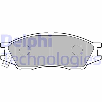 LP2184 DELPHI Комплект тормозных колодок, дисковый тормоз