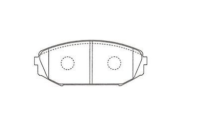 KBP2064 KAVO PARTS Комплект тормозных колодок, дисковый тормоз