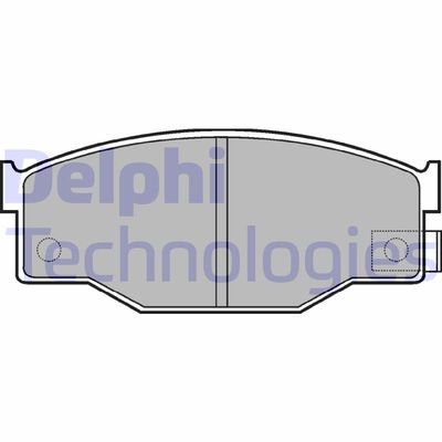 LP582 DELPHI Комплект тормозных колодок, дисковый тормоз