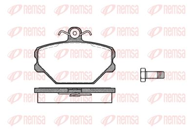 026400 REMSA Комплект тормозных колодок, дисковый тормоз