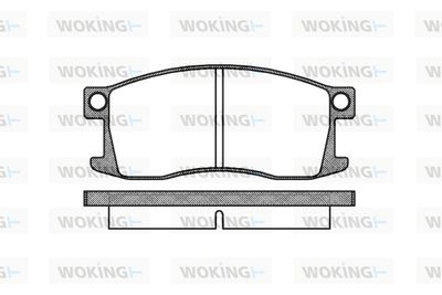 P010300 WOKING Комплект тормозных колодок, дисковый тормоз
