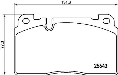 P85133 BREMBO Комплект тормозных колодок, дисковый тормоз