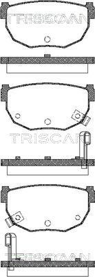 811014034 TRISCAN Комплект тормозных колодок, дисковый тормоз