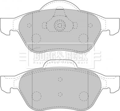 BBP1806 BORG & BECK Комплект тормозных колодок, дисковый тормоз