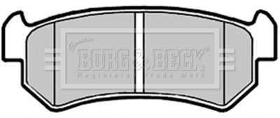 BBP2146 BORG & BECK Комплект тормозных колодок, дисковый тормоз