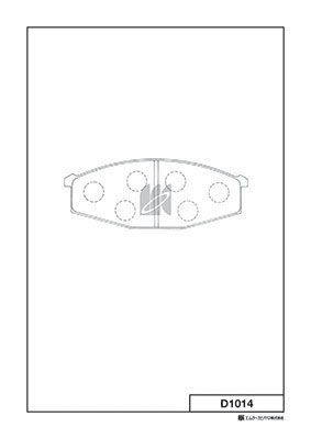 D1014 MK Kashiyama Комплект тормозных колодок, дисковый тормоз
