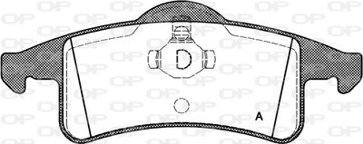 BPA075800 OPEN PARTS Комплект тормозных колодок, дисковый тормоз