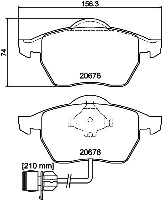 MDB1531 MINTEX Комплект тормозных колодок, дисковый тормоз