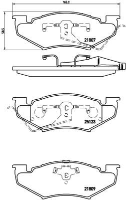 P11020 BREMBO Комплект тормозных колодок, дисковый тормоз