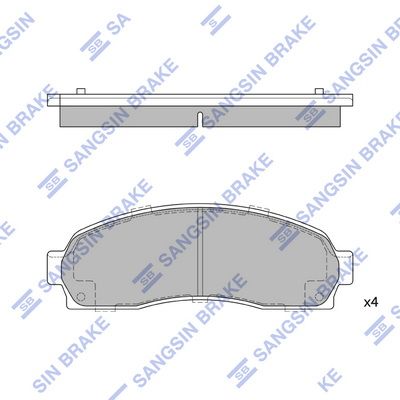 SP1369 Hi-Q Комплект тормозных колодок, дисковый тормоз