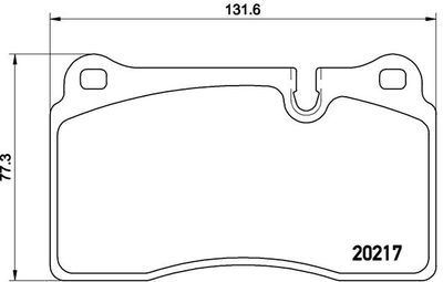 P44018 BREMBO Комплект тормозных колодок, дисковый тормоз