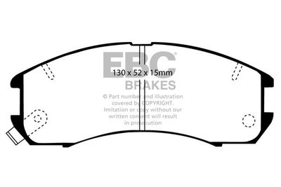 DP2705 EBC Brakes Комплект тормозных колодок, дисковый тормоз