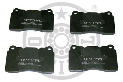 BP12166 OPTIMAL Комплект тормозных колодок, дисковый тормоз
