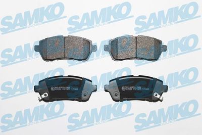 5SP1673 SAMKO Комплект тормозных колодок, дисковый тормоз