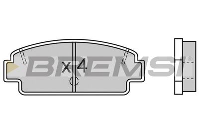 BP2492 BREMSI Комплект тормозных колодок, дисковый тормоз