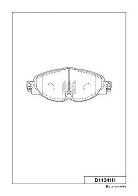 D11341H MK Kashiyama Комплект тормозных колодок, дисковый тормоз