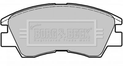 BBP1671 BORG & BECK Комплект тормозных колодок, дисковый тормоз