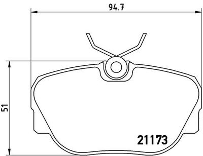 P06010 BREMBO Комплект тормозных колодок, дисковый тормоз