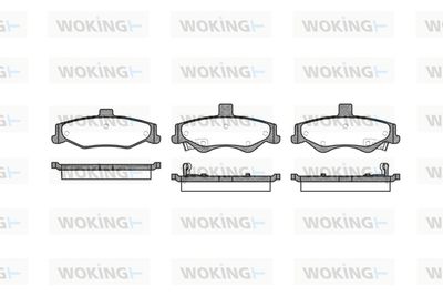 P965302 WOKING Комплект тормозных колодок, дисковый тормоз